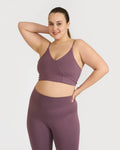 Zen Seamless Leggings and Padded V Neck Sports Bra Co-ord Set