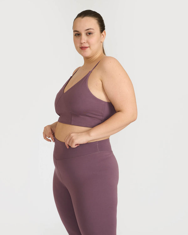 Zen Padded Sports Bra - V Neck