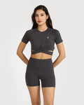 Zen Front-Wrap Crop Top
