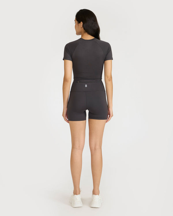 Zen Shorts & Front Wrap crop top Co-ord Set