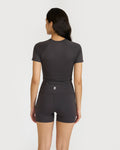 Zen Shorts & Front Wrap crop top Co-ord Set