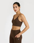 Zen Padded Sports Bra - V Neck