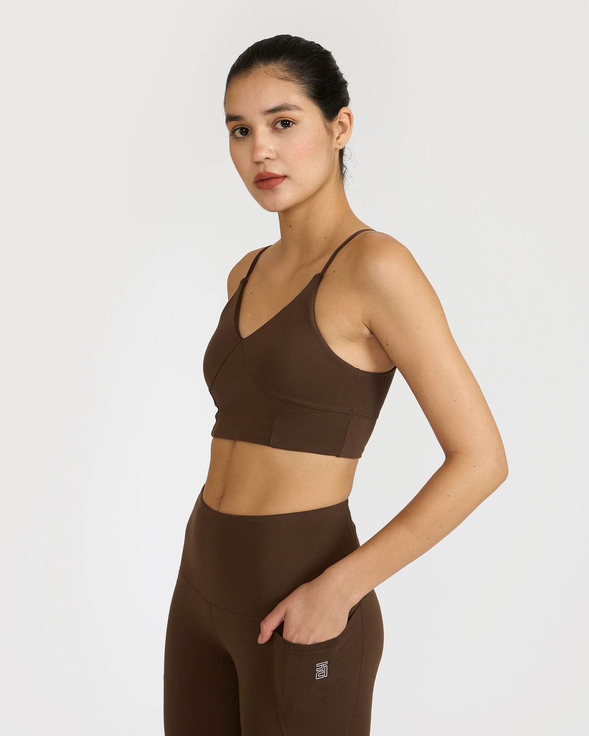 Zen Padded Sports Bra - V Neck