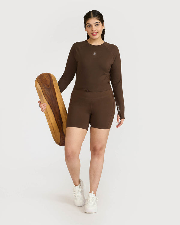 Zen Full-Sleeve Crop Top