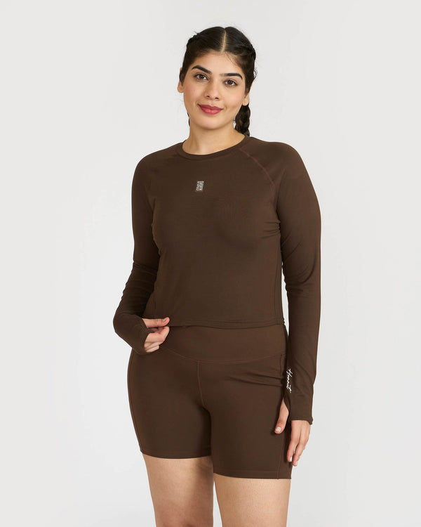 Zen Full-Sleeve Crop Top