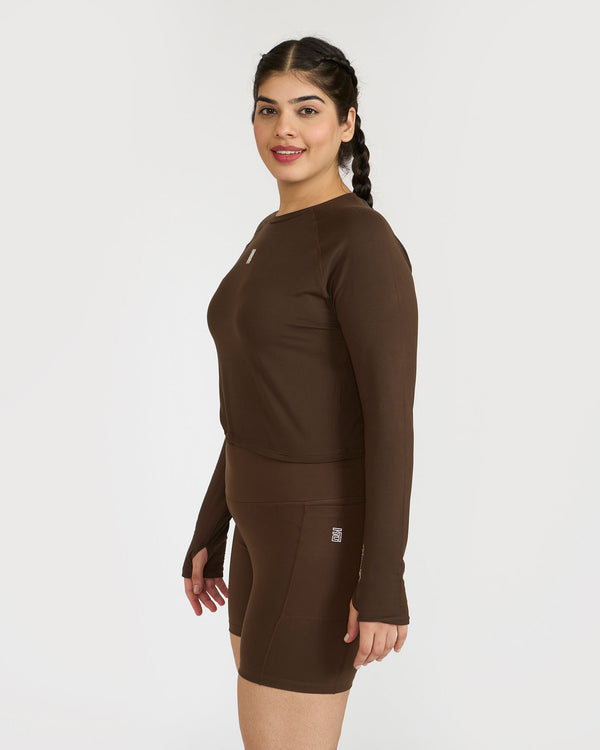 Zen Full-Sleeve Crop Top
