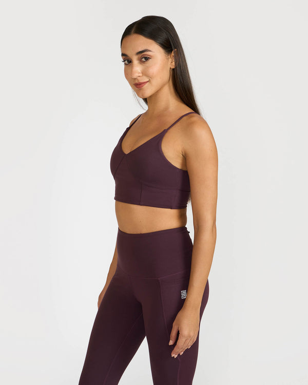 Zen Padded Sports Bra - V Neck