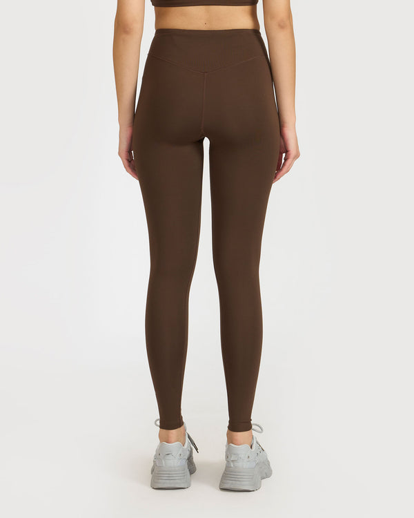 Zen Seamless Leggings and Padded V Neck Sports Bra Co-ord Set