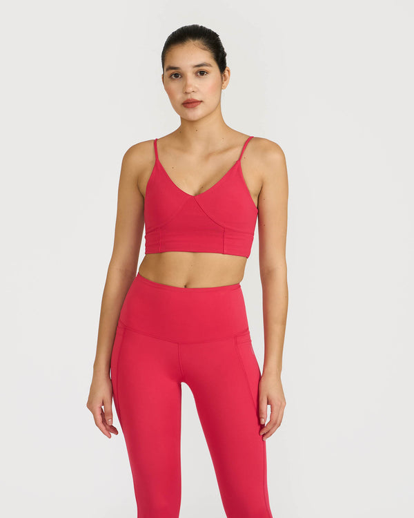 Zen Padded Sports Bra - V Neck
