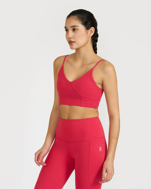 Zen Padded Sports Bra - V Neck