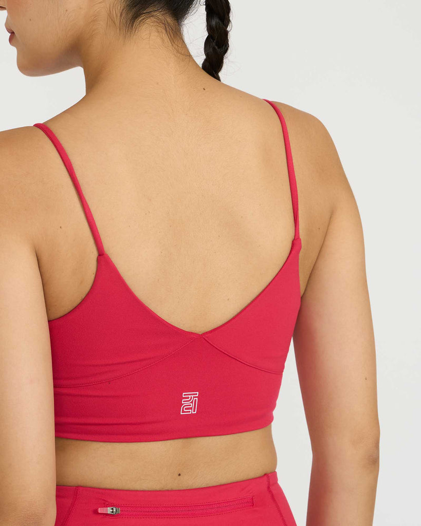 Hunnit Zen Padded Sports Bra - V Neck Zen V-Neck Sports Bra