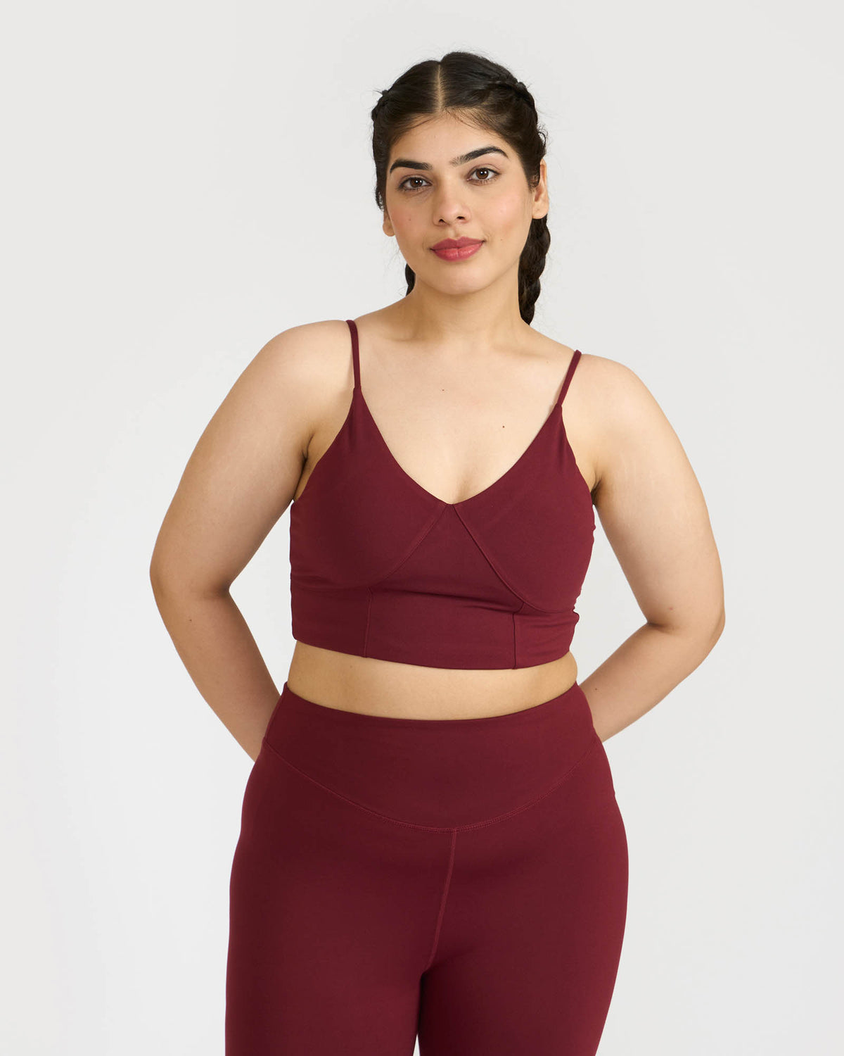 Zen Padded Sports Bra - V Neck