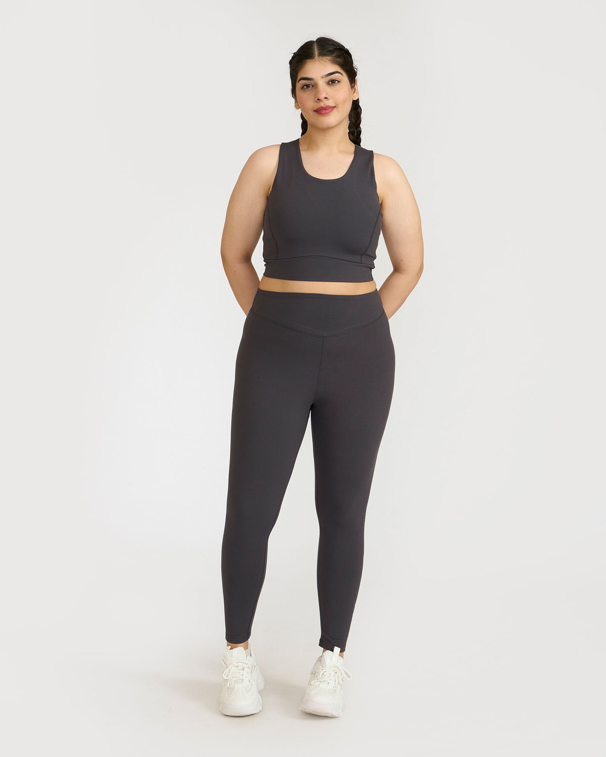 Zen Seamless Leggings and 2-in-1 Crop Top Co-ord Set