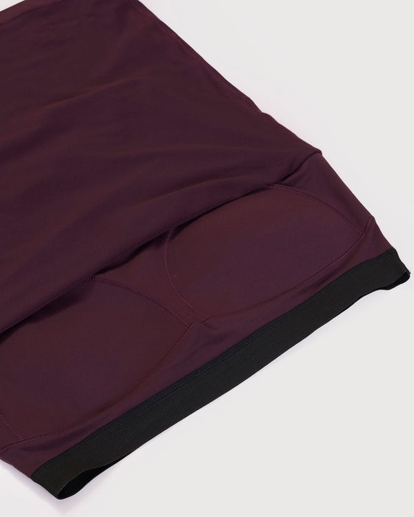 Zen Polo Neck Top with In-built sports bra & Cheerful Skorts Co-Ord Set
