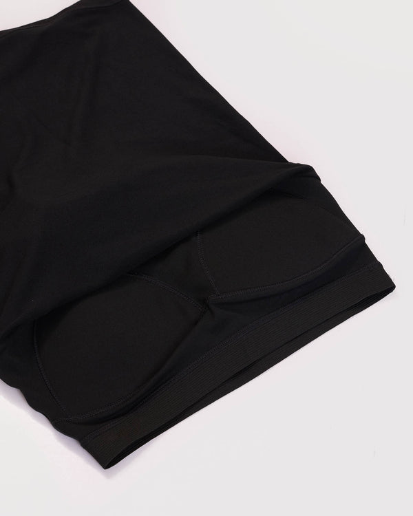 Zen Polo Neck Top with In-built sports bra & Cheerful Skorts Co-Ord Set