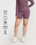 Zen Cycling Shorts & Full Sleeve Crop top Co-ord set