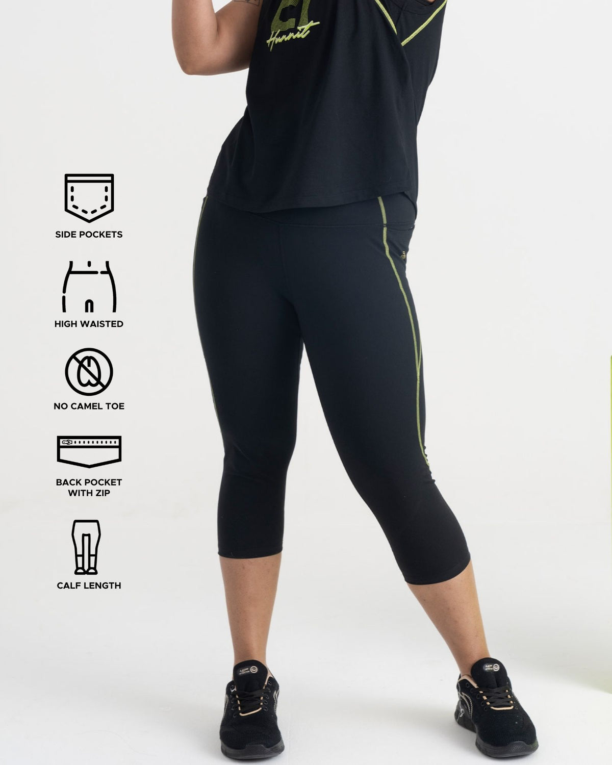 Yin Yang 3/4th Leggings and Tank Top Co-ord Set