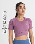 Zen Front-Wrap Crop Top