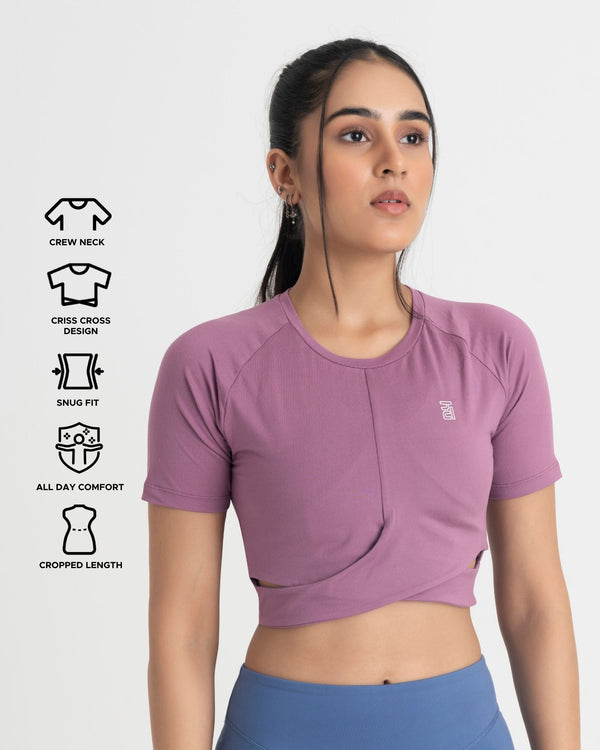 Zen Front-Wrap Crop Top