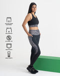 Majestic Flora 7/8 Leggings and 2-in-1 Crop Top Co-ord Set