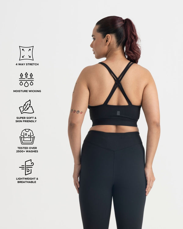Zen Padded Sports Bra - Round Neck