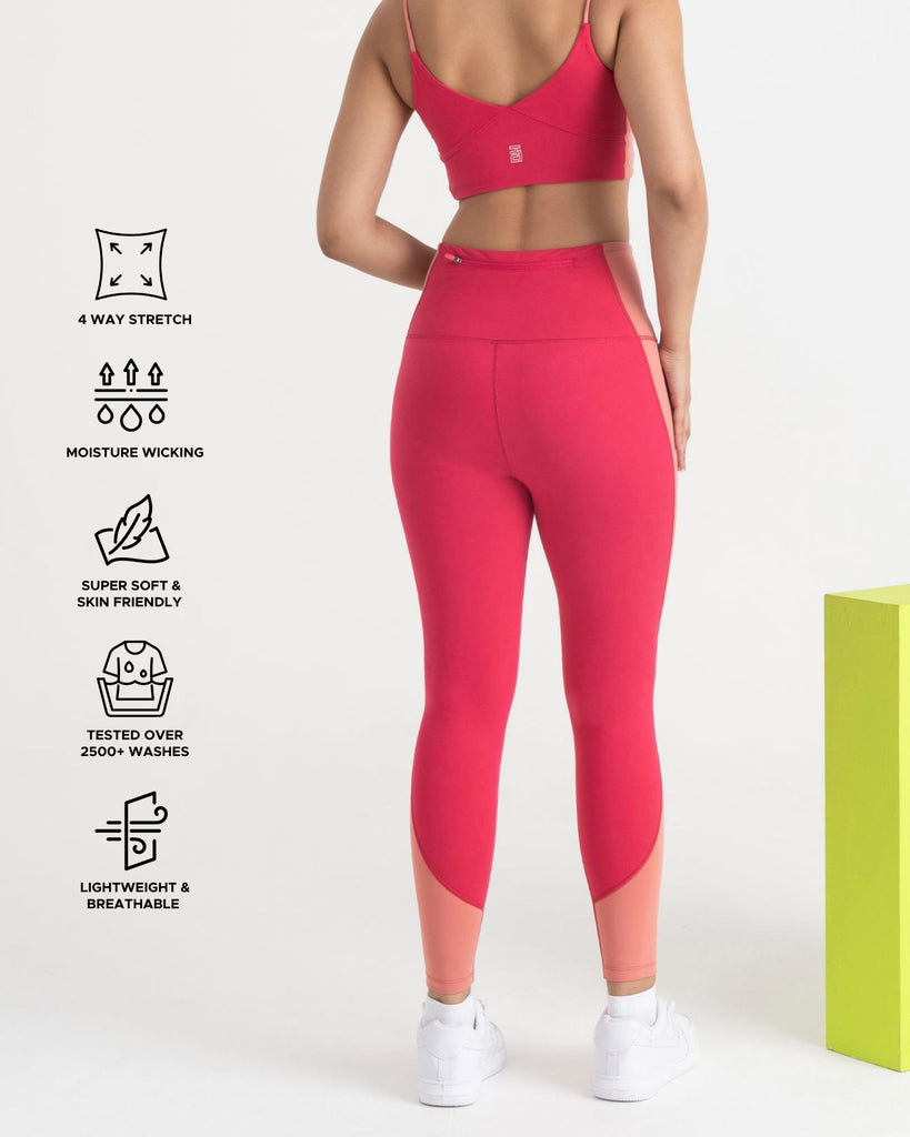 Hunnit Epic Pop 7/8 Leggings Yoga Pants For Women