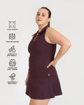 Zen Polo Neck Top with In-built sports bra & Cheerful Skorts Co-Ord Set