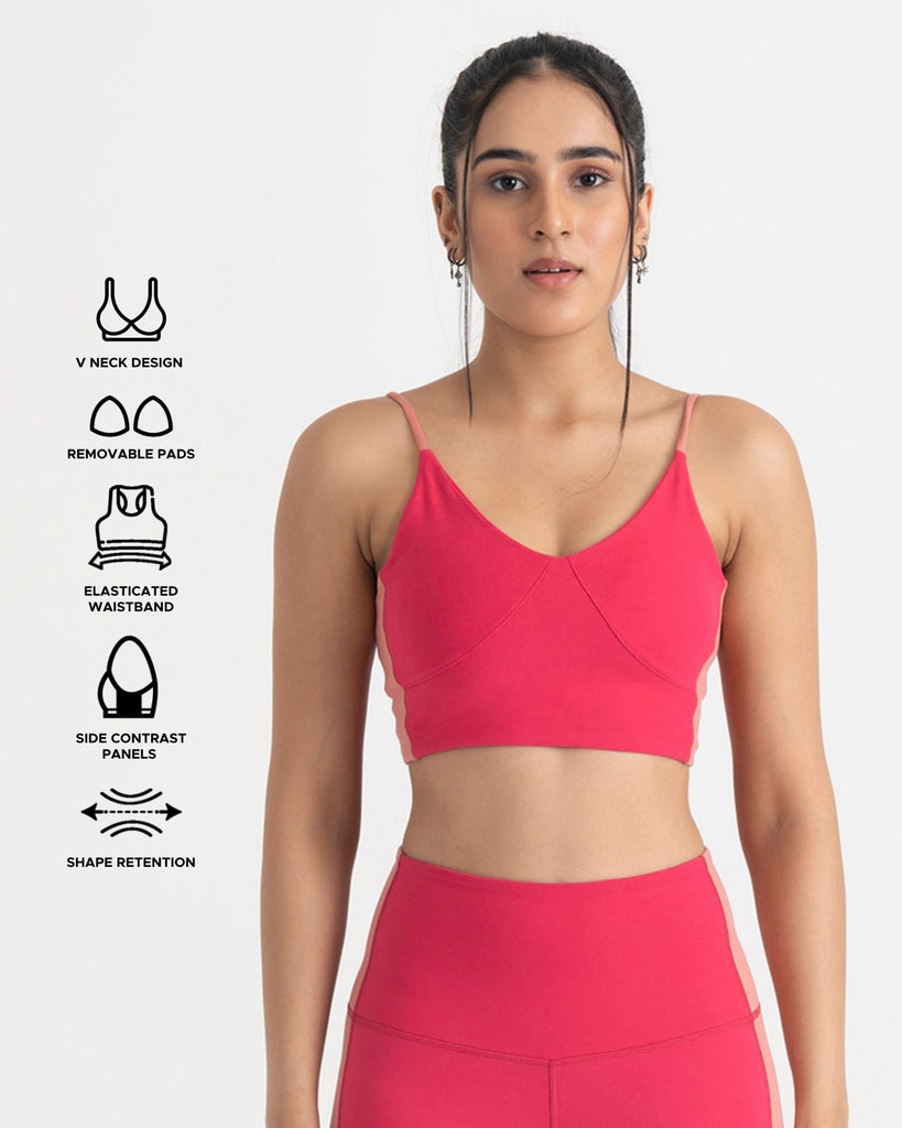 Hunnit Epic Pop Shorts and Sports Bra Co-ord Set Epic Pop Shorts and Sports Bra Co-ord Set