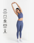 Safari Chic 7/8 Leggings and 2-in-1 Crop Top Co-ord Set