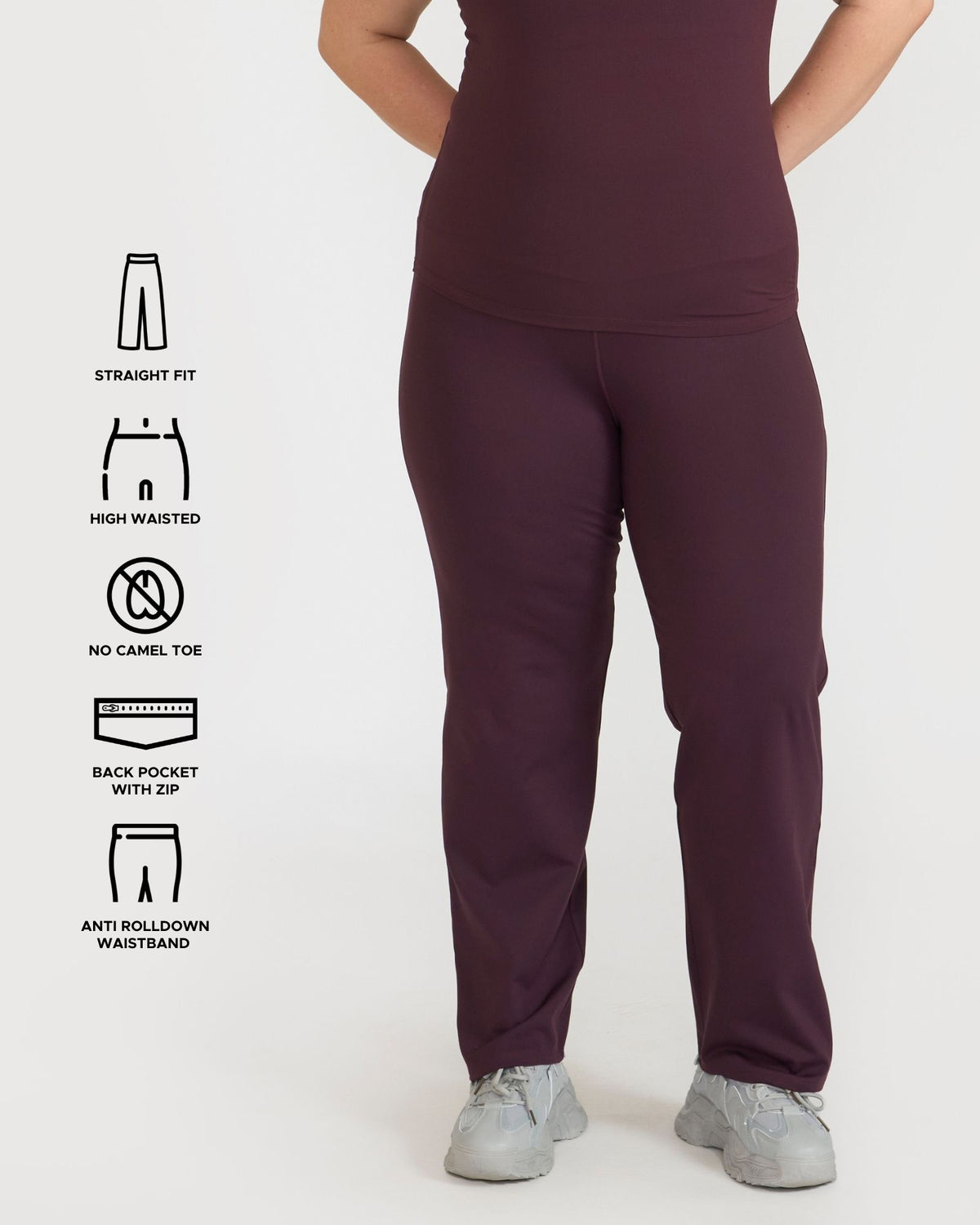 Zen Straight Fit Pants & Tank Top In-Built Sports Bra Co-ord Set