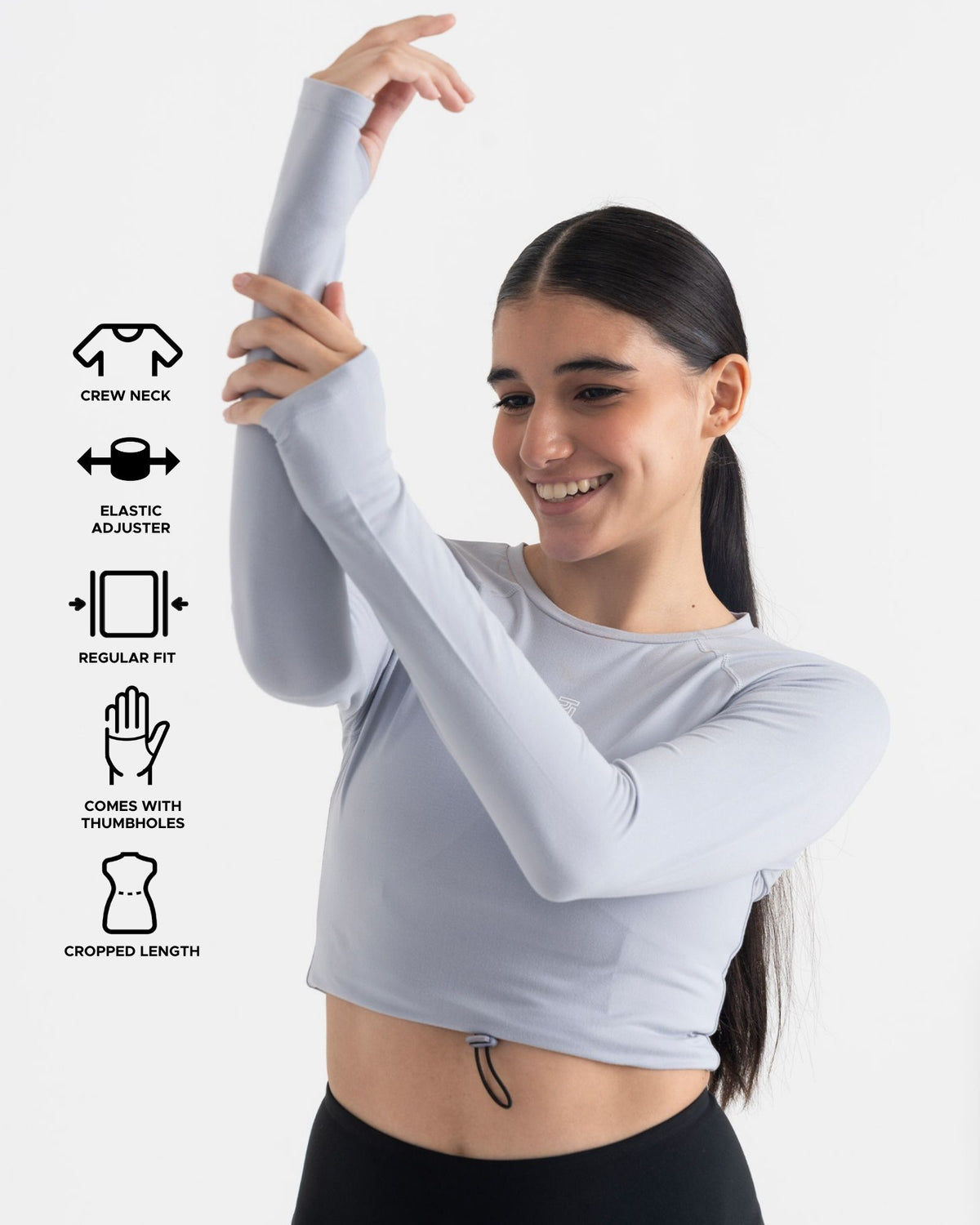 Zen Full-Sleeve Crop Top