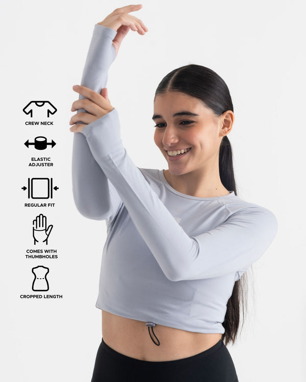 Zen Full-Sleeve Crop Top