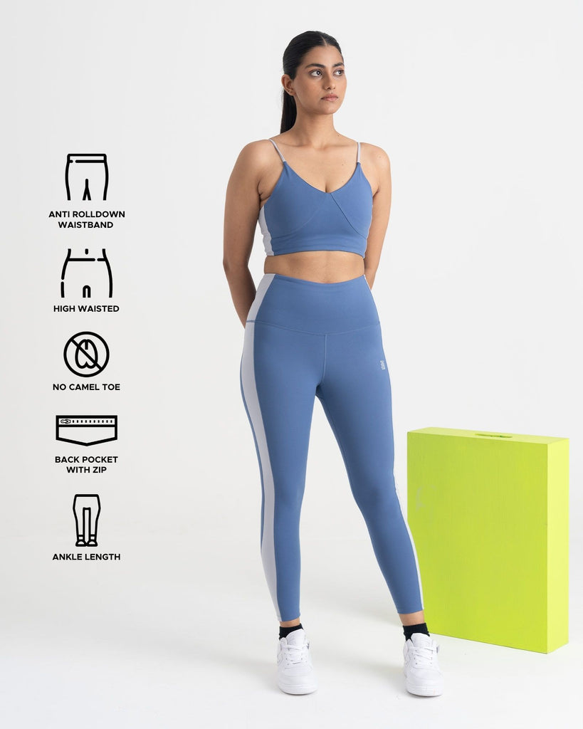 Hunnit Epic Pop 7/8 Leggings and Sports Bra Co-ord Set Epic Pop 7/8 Leggings and Sports Bra Co-ord Set