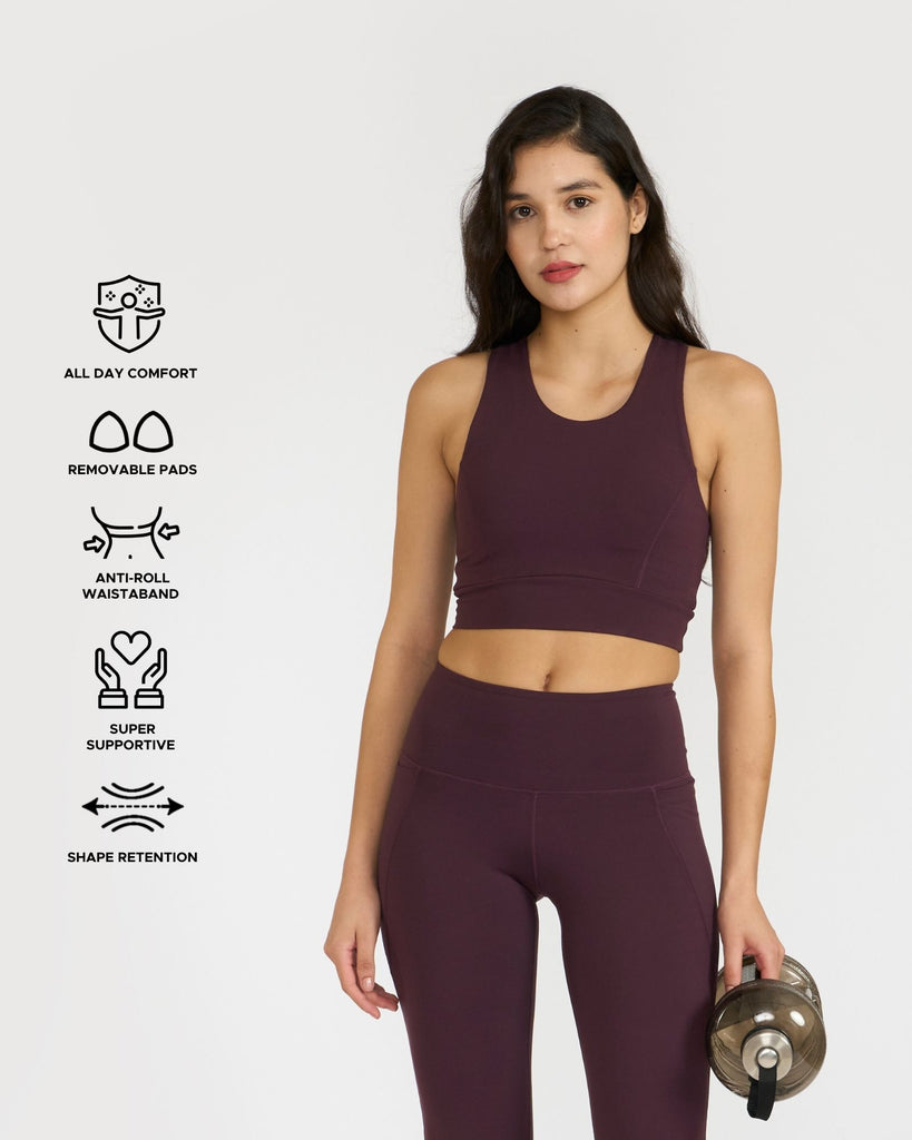 Hunnit Zen 2-in-1 Crop Top Zen 2-in-1 Crop Top