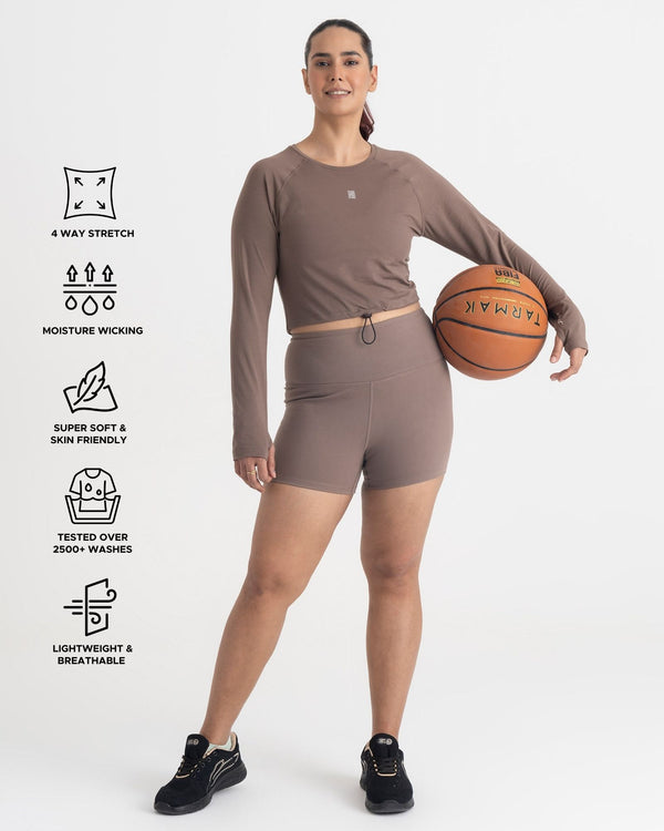 Zen Full-Sleeve Crop Top