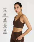 Zen Padded Sports Bra - V Neck
