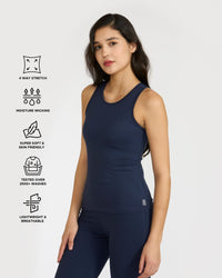 Zen tank top with in-built sports bra