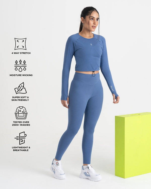 Zen Full-Sleeve Crop Top