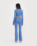 Zen full sleeves polo neck 2-in-1 crop top