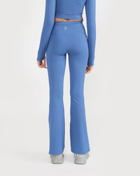 Zen Full Sleeve Polo Neck 2-in-1 Crop Top with Flare Pants Co-ord Set