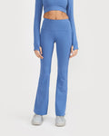 Zen Full Sleeve Polo Neck 2-in-1 Crop Top with Flare Pants Co-ord Set