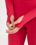Zen full sleeves polo neck 2-in-1 crop top