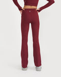 Zen Full Sleeve Polo Neck 2-in-1 Crop Top with Flare Pants Co-ord Set
