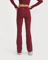 Zen Full Sleeve Polo Neck 2-in-1 Crop Top with Flare Pants Co-ord Set