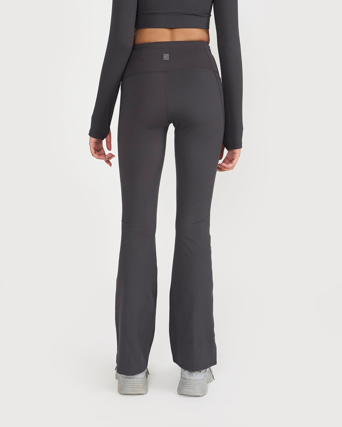 Zen Full Sleeve Polo Neck 2-in-1 Crop Top with Flare Pants Co-ord Set