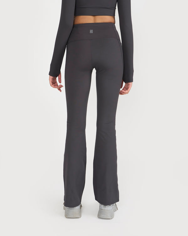 Zen Full Sleeve Polo Neck 2-in-1 Crop Top with Flare Pants Co-ord Set