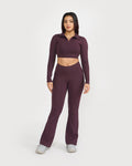 Zen full sleeves polo neck 2-in-1 crop top