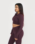 Zen full sleeves polo neck 2-in-1 crop top