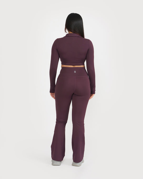 Zen full sleeves polo neck 2-in-1 crop top