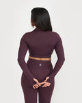 Zen full sleeves polo neck 2-in-1 crop top